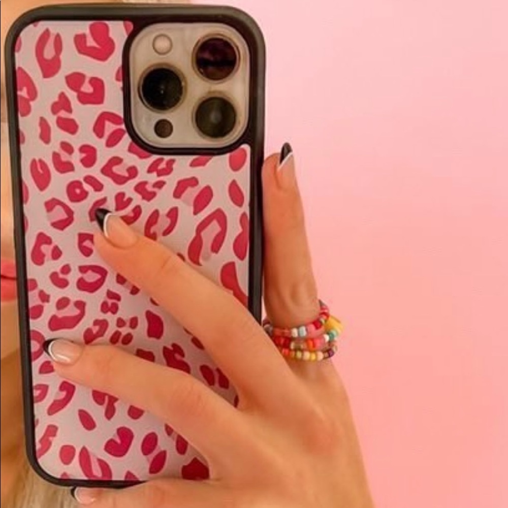 VARIOUS SIZES 💝 Pink Cheetah Print iPhone Case
